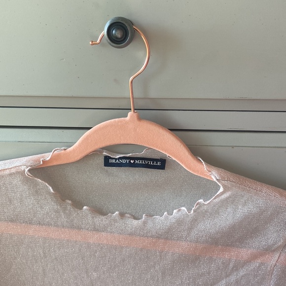Brandy Melville See Through Pink Top - Picture 3 of 4